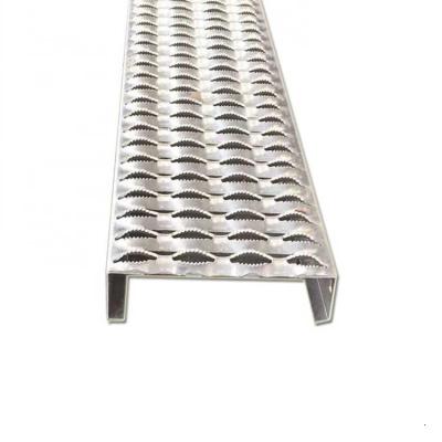 China Corrosion Resistance Walkway Anti Skid Perforated Plank Grating Prefabricated Stairs Steel Anti Skid Perforated Plate for sale