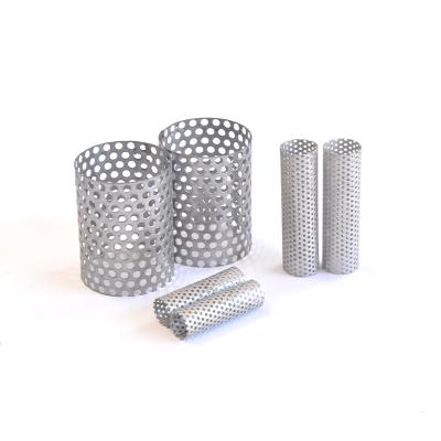 China High Quality Ss304 Corrosion Resistance 316 Stainless Steel 430 904l Cylinder Perforated Filter Tube for sale