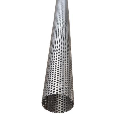 China High Quality Corrosion Resistance Industrial Exhaust Perforated Tube Metal 304 Stainless Steel Mesh Filter Tube for sale