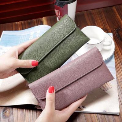 China The other cy12911a factory direct sale simple fashion student buckle card thin thin wallet for sale