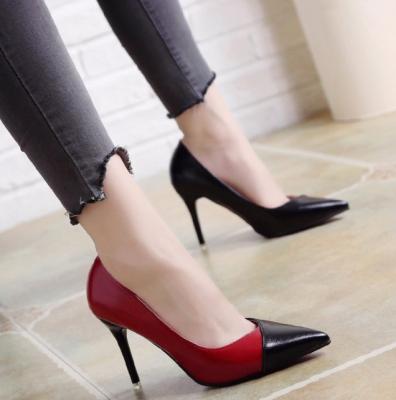 China Wholesale cy10416a Breathable Slip On Pump Shoes Fashion High Heel Women Daily Office Dress Women Shoes for sale