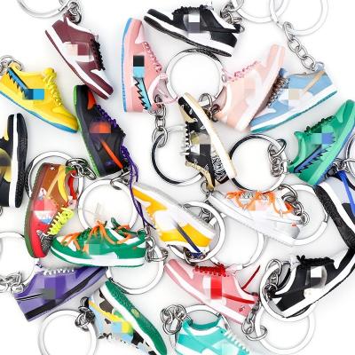 China 2023 New Hot Sale Retro Jor Dan Shoes Plastic Sneaker Key Chain Shoe Key Chain For Men And Women Bulk Wholesale for sale