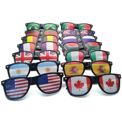 China 2023 other hot sale creative flag sunglasses fashion sunglasses custom logo sticker for glasses wholesale for sale