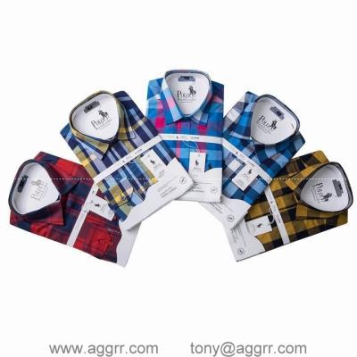 China POLO long sleeve shirts men shirts plaid shirt designed shirts for sale