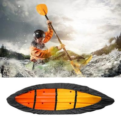 China UV Resistant Universal Boat Kayak Cover Kayak Boat Cover Waterproof Dust Canoe Storage Cover Shield Pool Canoe Kayak Boat Storage Cover for sale