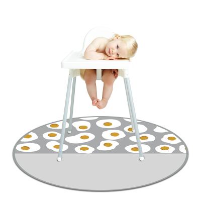 China Anti-Slip Plastic Puddle Mat Portable Baby Floor Mat Floor Mat Polyester Silicon Bib Water-Resistant Washable Baby Referee Chair Mat for sale