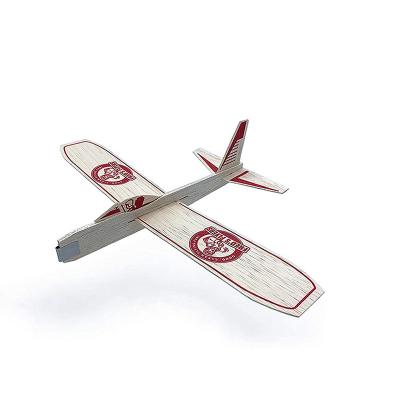 China Good Quality Balsa Wood Gliders Propeller Toys Model Toys Airplane Flat Wooden Kits For Kids for sale