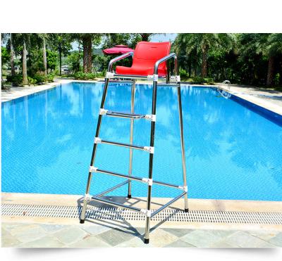 China Adjustable Lifeguard Swimming Pool Stainless Steel Safety Guard Chairs, Super Safe Equipment Life Guard Chairs for sale