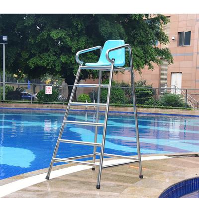 China Lifesaving Pool Stainless Steel Lifeguard Chairs , Super Safe Equipment Life Guard Chairs for sale