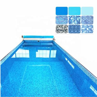 China 1.5mm Thickness 1.83*25m Size Eco-friendly Mosaic PVC Swimming Pool Liner for sale