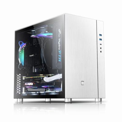 China With Side Panel MATX Gaming Fan Joyee S200 Slideway Aluminum Desktop Top and Case USB3.1gen2 for sale