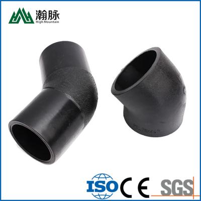 China Hdpe Pipe Fittings Hot Fusion Fittings 45 Degree Elbow Socket Fusion Fittings for sale