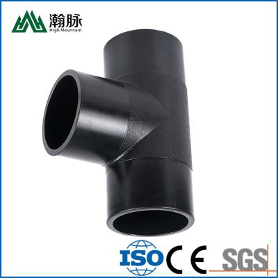 China Hdpe Pipe Fittings Hot Fusion Tee Pipe Fittings For Water Supply And Drainage for sale