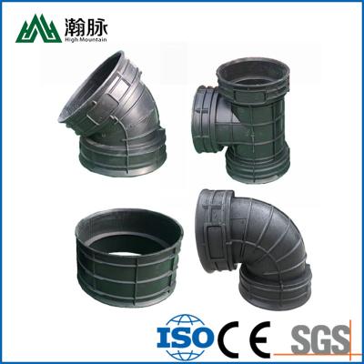 China Hdpe Corrugated Pipe Fittings Joint Straight Through Equal Tee Sewage Discharge Pipe for sale