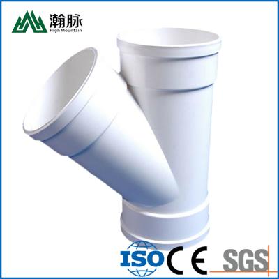 China Y Tee Cross Pipe Fittings 0.2mpa For PVC Drainage Water Professional for sale