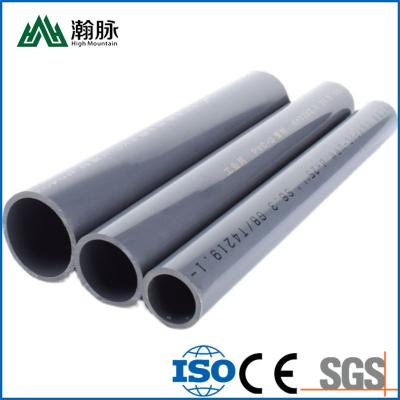 China Water Sewage PVC U Drainage Pipe Non Potable White 100 Meters for sale