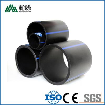 China Tubo de suministro de riego de agua PE negro Plástico subterráneo DN1000mm en venta