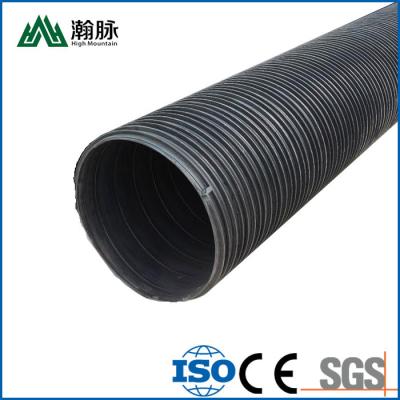 China HDPE Dual Wall Corrugated Pipe DN300 400 500 600 800 For Sewer Line for sale