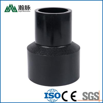 China Reducing HDPE Butt Joint DN75 90 110 125 High Density Polyethylene Pipe Fittings for sale