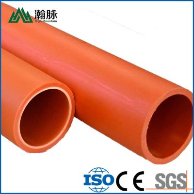 China HDPE Solid Wall Cable Protection Tubes Sleeve 110mm CPVC MPP Threading for sale