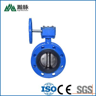 China DN100 50 válvula de selagem macia da turbina manual da válvula de borboleta da flange de 200 ferros fundidos à venda