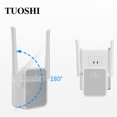 China Factory 1200Mbps signal WIFI Repeater RJ45 LAN Wireless Booster Amplifier Portable wifi supplement TS1200 for sale