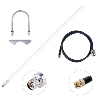 China 130CM Outdoor Fiberglass Omni 7dbi 8dbi 902mhz-928MHz Pro Lora Antenna Cable 2.4G Wifi Cpe Antenna For Helium Minner Hotspot 1308 for sale