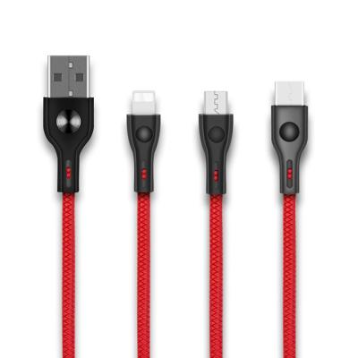 China Durable Fast Charging 2.1A Mirror Casting Zinc Alloy Type Sync USB Cable Data Transfer USB C Charging Cable For Iphone for sale