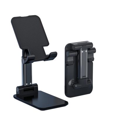 China Hot Selling Desktop Phone/ipad Stand Universal Folding Metal Phone Stand Tablet Mount Desk Holder for sale