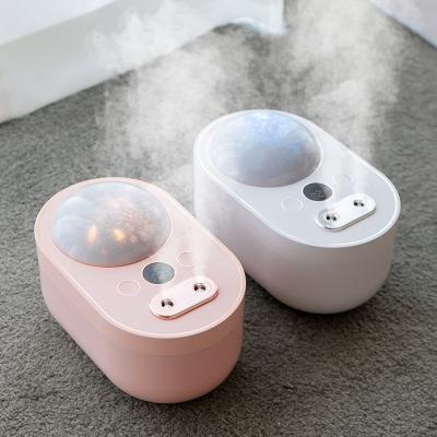 China Portable Large Capacity Projection /Spray /humidifier Double Double Spray Rechargeable Humidifier Air Humidifier for sale