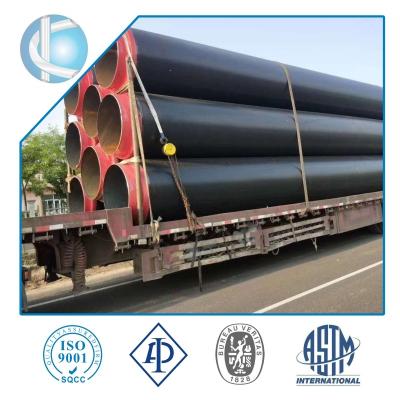 China Underground Thermal Insulation Steel Pipe Withpolyurethane Foam and HDPE Jacket for Chilled Water Gas Oil Project for sale