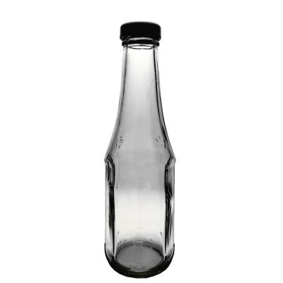 China Transparent Glass Bottle Of Sauce Oyster Sauce Hot Sauce for sale