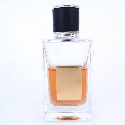 China Perfume 100ml Perfume Glass High Quality Soda Lime Bottle With Spray Pump for sale