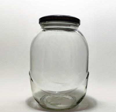 China Large Glass Food Jar For Canning Food Pickled Food Fruit Glass Jar 650ml for sale