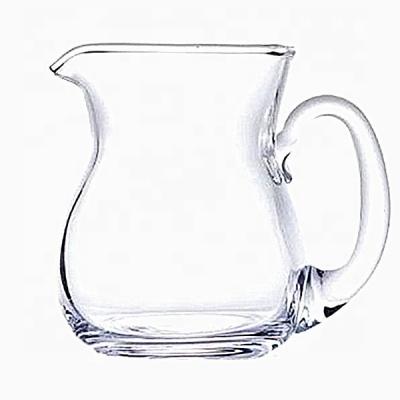 China Bar Hotel Restaurant Home Cheap Mini Glass Liquor Decanter Glass Carafe For Wine With Handle for sale