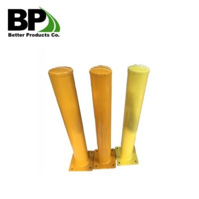 China Large Corrosion Resistant Yellow Powder Coated Steel Welded Steel Cap Terminals for sale