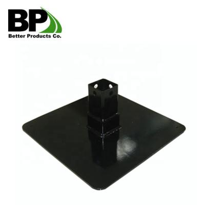 China Road safety products steel base plate for post telespar for sale