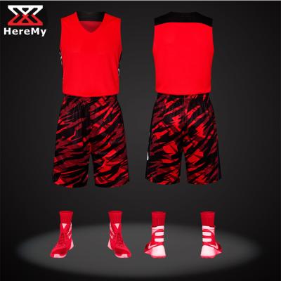 China Fully Customized School Basketball Tank Top Basketball Tank Tops Breathable Sublimation Customized for sale