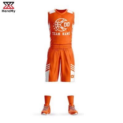 China Latest Design Breathable Personalized Custom Made Basketball Tank Top Uniform Sets Design With Tank Top And Shorts for sale