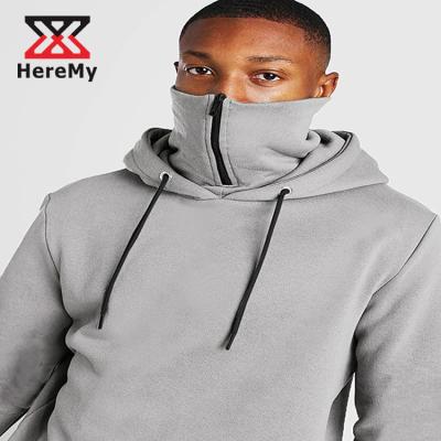 China Custom Made Masked Hoodie Logo Oversized Face Cover Men's Anti-pilling Hoodies for sale