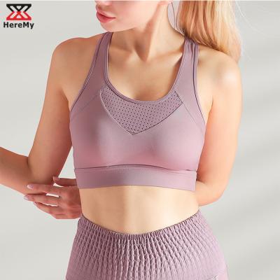 China Heremy Breathable Gym Clothing Women Plus Size Yoga Bra Sports Bra Wholesale Sales for sale