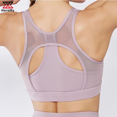 China Breathable Women Sports Bra Fitness Top Letters Yoga Bra For A&D Black White Running Yoga Gym Fitness Crop Top Women Push Up Sports Bra for sale