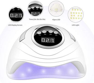 China 168W UV Lamp With 42 Beads 168W LED Nail Lamp UV Smart Solar Nail Dryer LED Professional Gel Nail Lamp LED Curing Lamp Suitable For Living Room Family for sale