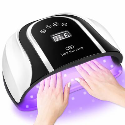 China 160W UV Lamp With 54 LED Beads 160W Big LED UV Gel Nail Lamp Nail Light For All Nail Gel for sale