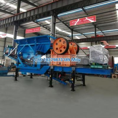 China Small Jaw Crusher Machine Gold Mining Mobile Ore Crusher for sale