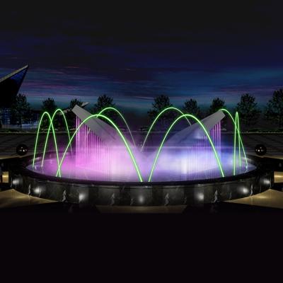 China New Design Water Park Colorful Square Fountain Long Life Span for sale