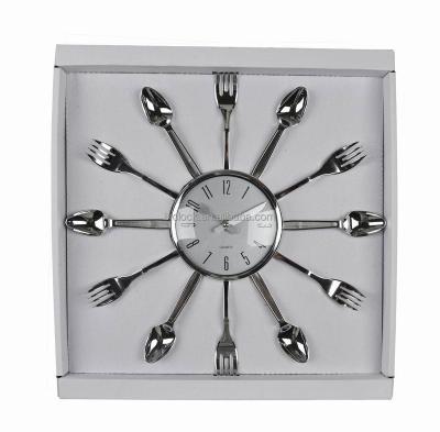 China Home decorate kitchen wall clock with fork and knife for sale