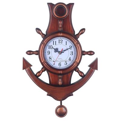 China Home Decorate Anchor Shaped Pendulum Quartz Wall Clock for sale