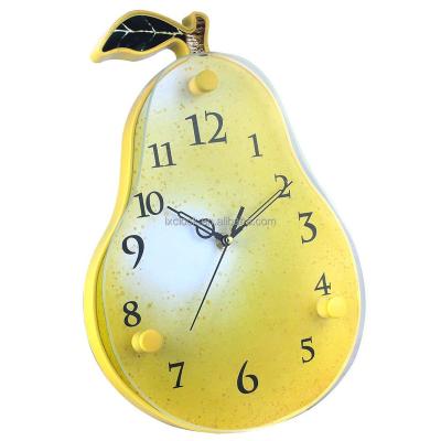 China Wall Mounted Clock Special Design Fruit Shape Wall Clock With Reality Effect for sale