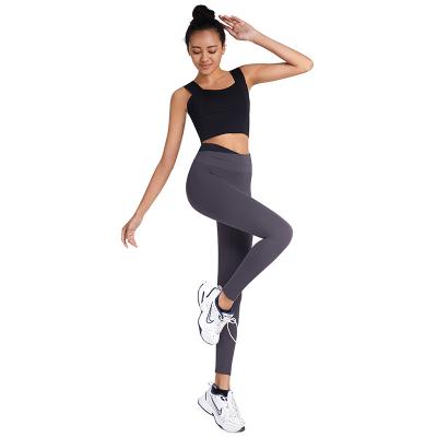 China 2021 Breathable High Waist Lift Second Buttocks Skin Sense Yoga Pants Quick Dry Gym Fitness Sets Leggings for sale